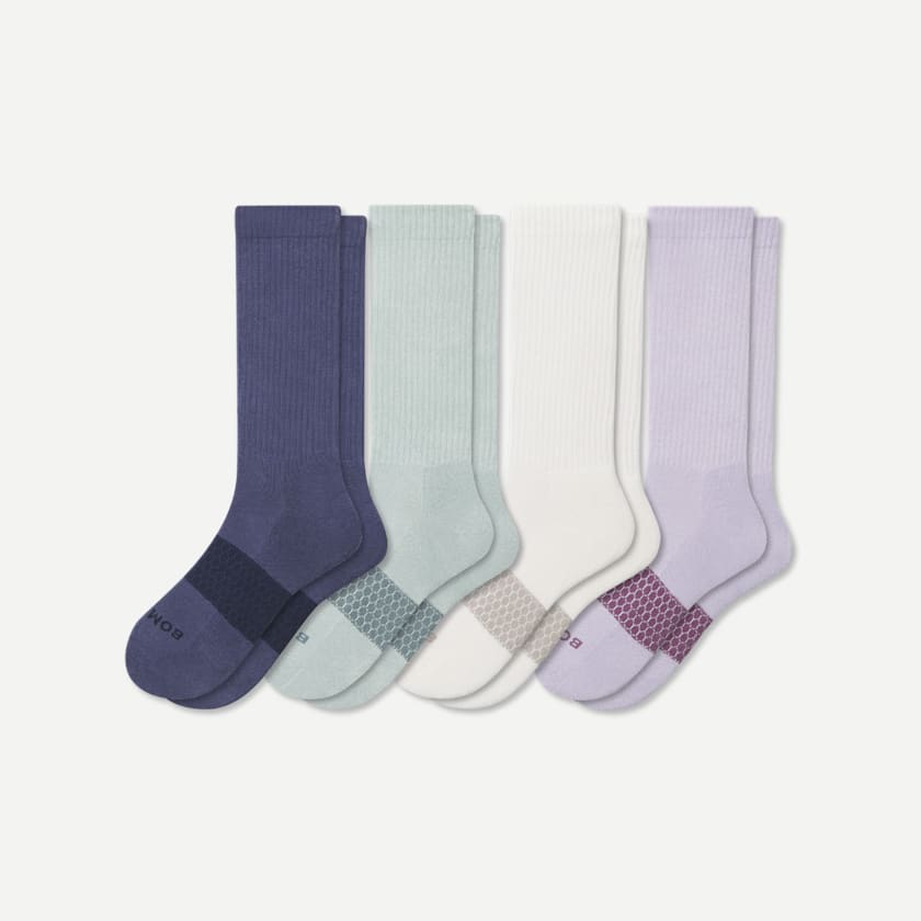 bombas Women's Solids Calf Sock 4-Pack