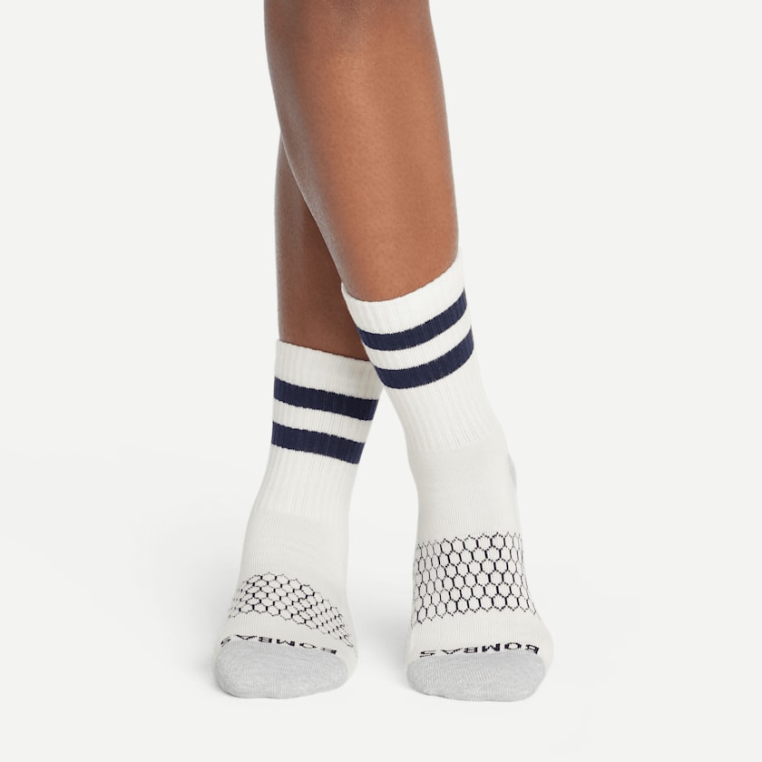 Bombas Women's Vintage Stripes Half Calf Socks