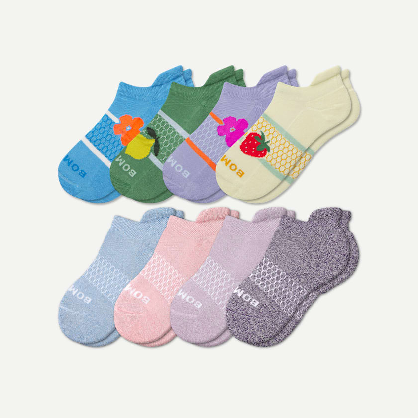 bombas Youth Ankle Sock 8-Pack