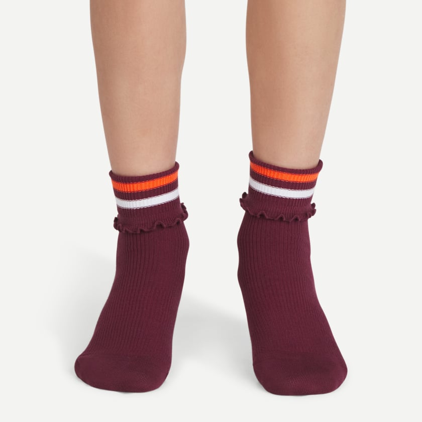 Bombas Youth Foldover Ruffle Quarter Sock 8-Pack