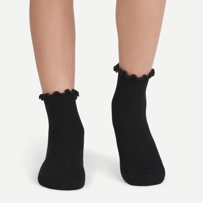 Bombas Youth Ruffle Rib Quarter Sock 4-Pack
