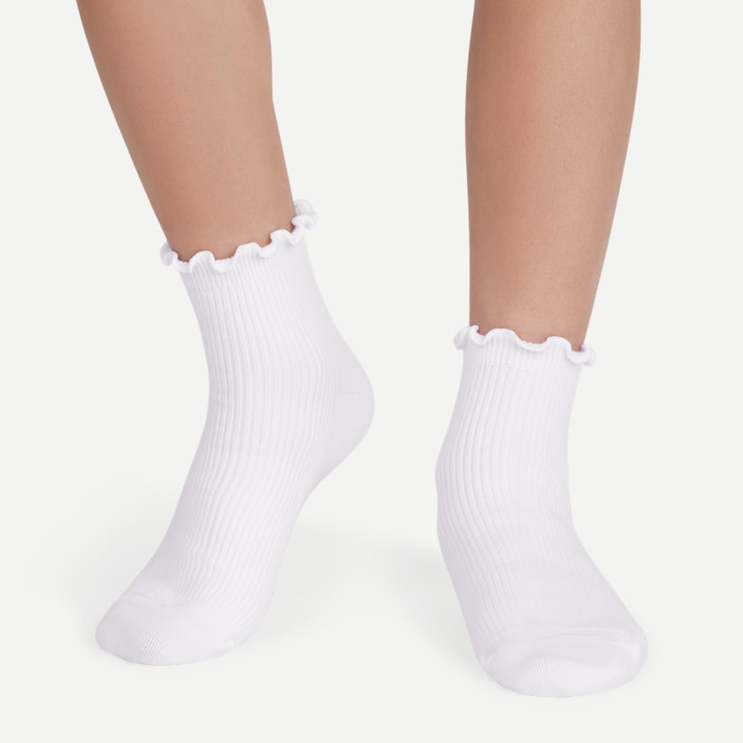 Bombas Youth Ruffle Rib Quarter Sock 4-Pack
