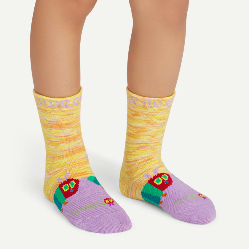 Bombas Junior Eric Carle Lightweight Calf Sock 4-Pack Gift Box & Book