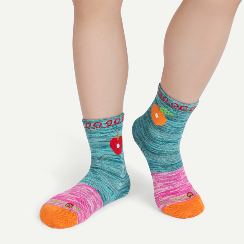 Bombas Junior Eric Carle Lightweight Calf Sock 4-Pack Gift Box & Book