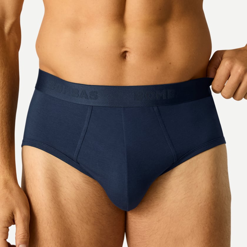 Bombas Men's Cotton Modal Blend Flyless Brief 3-Pack