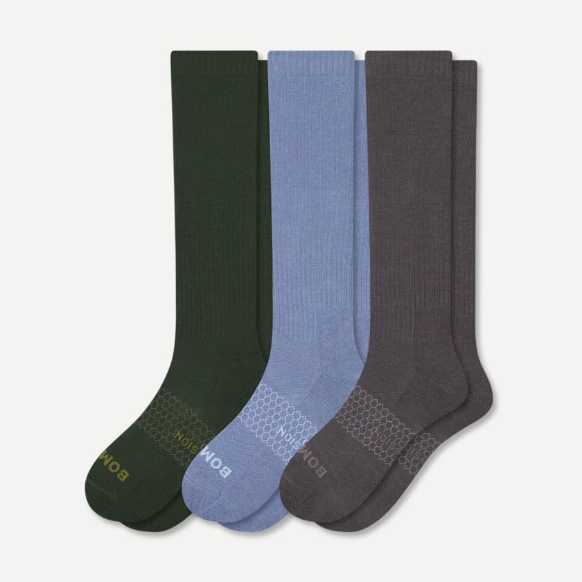 bombas Men's Everyday Compression Sock 3-Pack (15-20mmHg)