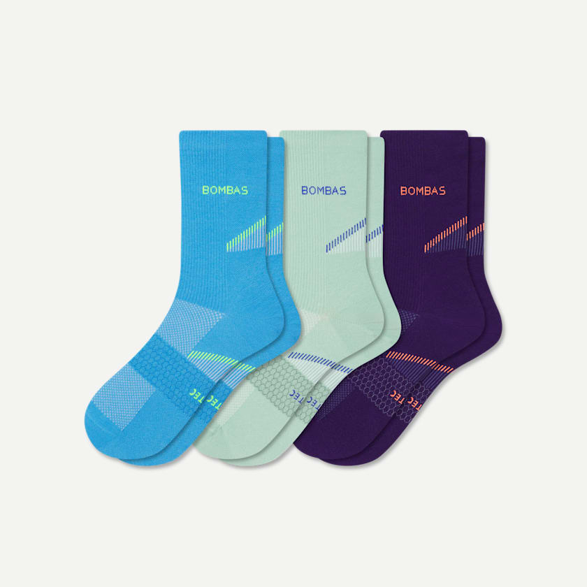 bombas Men's Lightweight Athletic Half Calf Sock 3-Pack