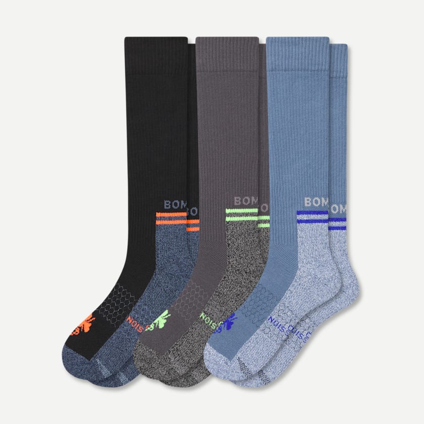 bombas Men's Performance Compression Sock 3-Pack (20-30mmHg)