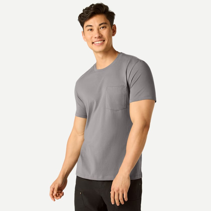 Bombas Men's Pima Cotton Pocket Crew Neck T-Shirt 3-Pack
