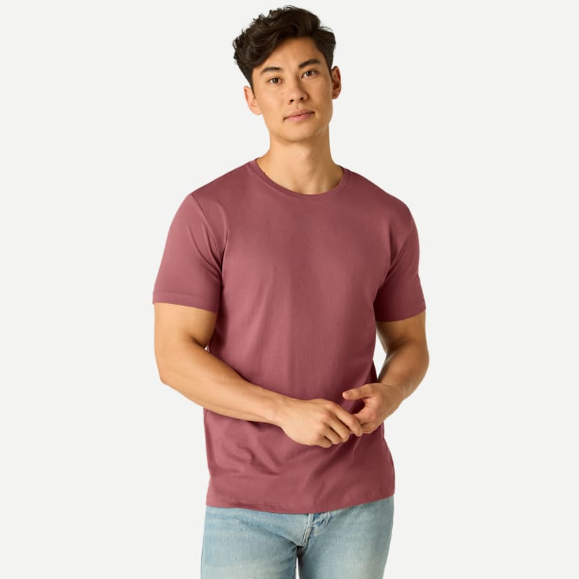 Bombas Men's Pima Cotton Slim Crew Neck T-Shirt 3-Pack