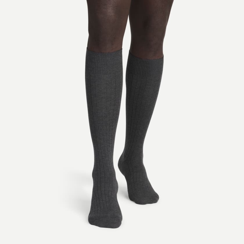 Bombas Men's Ribbed Dress Over The Calf Sock 4-Pack