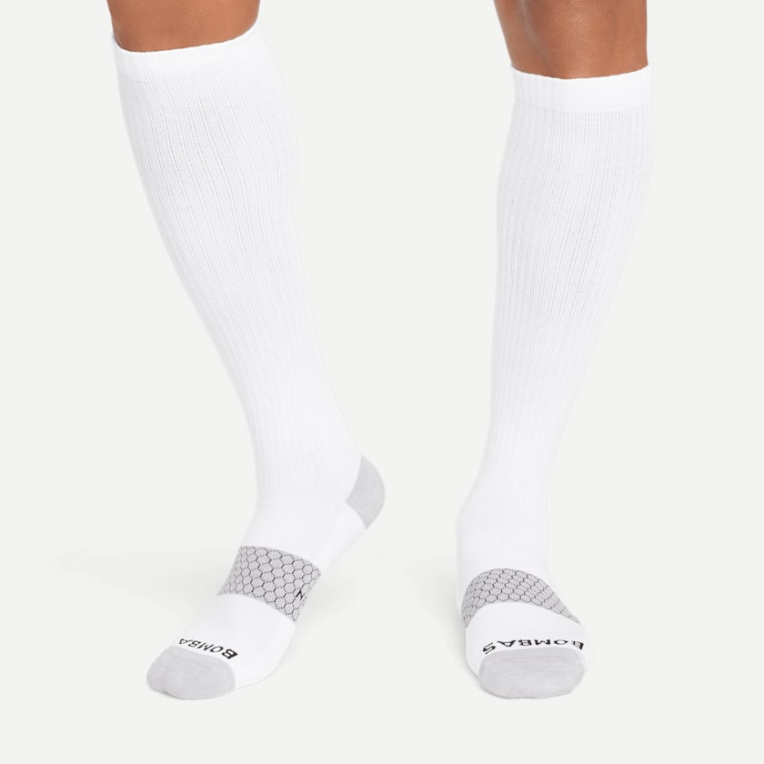 Bombas Men's Travel Compression Sock And Gripper Slipper 2-Pack