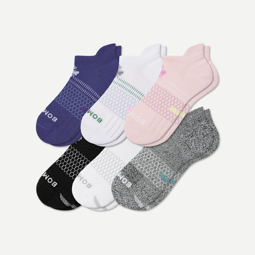 bombas Women's All-Purpose Performance Ankle Sock 6-Pack