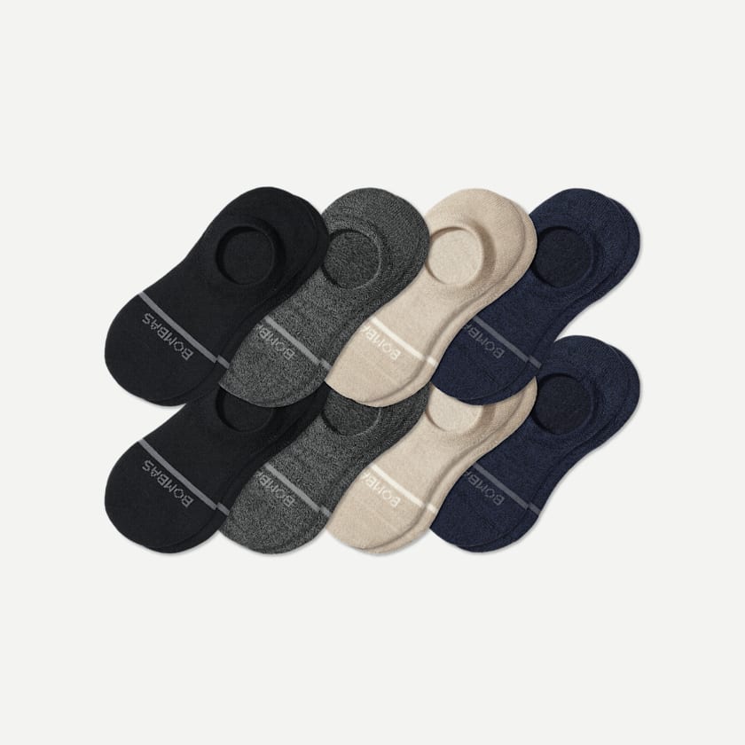 bombas Women's Lightweight Merino Wool Blend No Show Sock 8-Pack