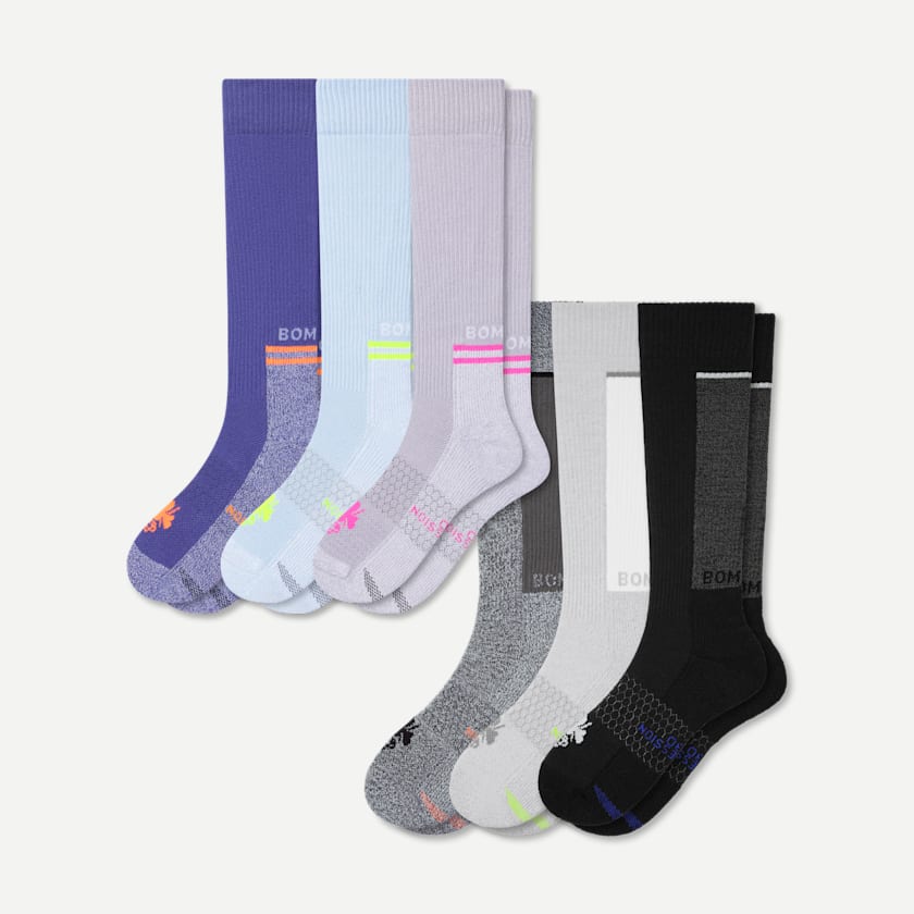 bombas Women's Performance Compression Sock 6-Pack (20-30mmHg)