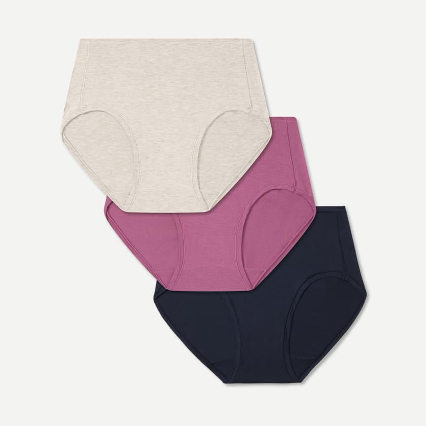 bombas Women's Super Soft High Rise Full Brief 3-Pack
