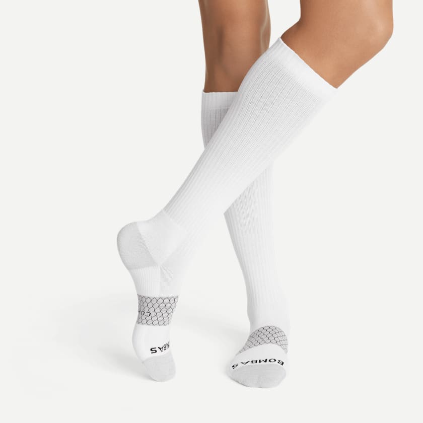 Bombas Women's Travel Compression Sock And Gripper Slipper 2-Pack