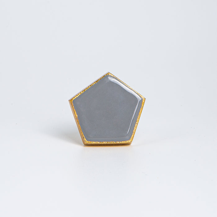 Bombay Duck Bertie Enamel Pentagon Knob