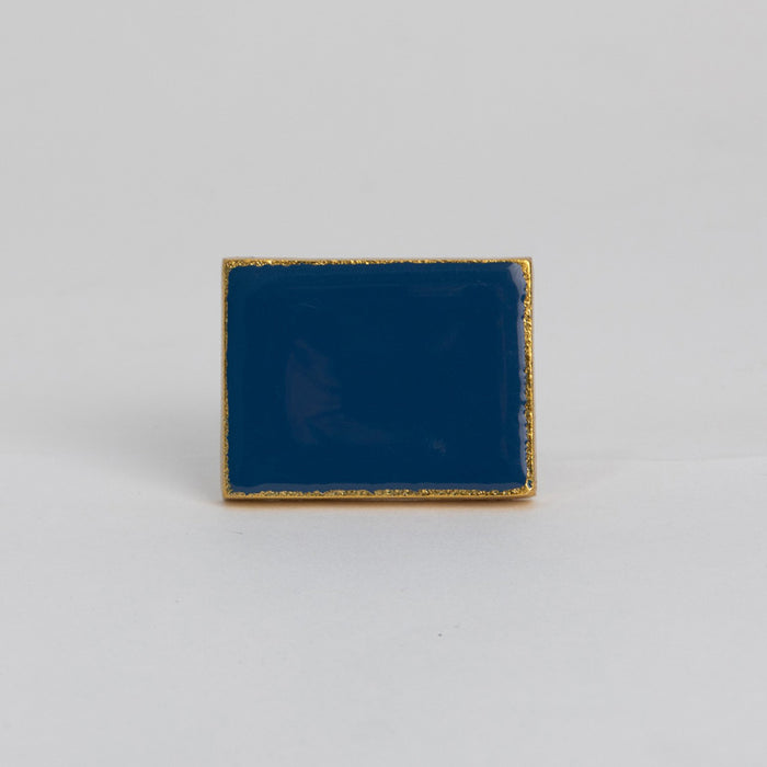 Bombay Duck Bertie Enamel Rectangle Knob