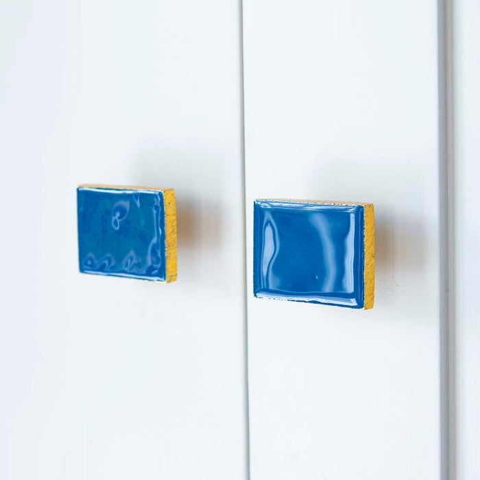 bombay duck Bertie Enamel Rectangle Knob