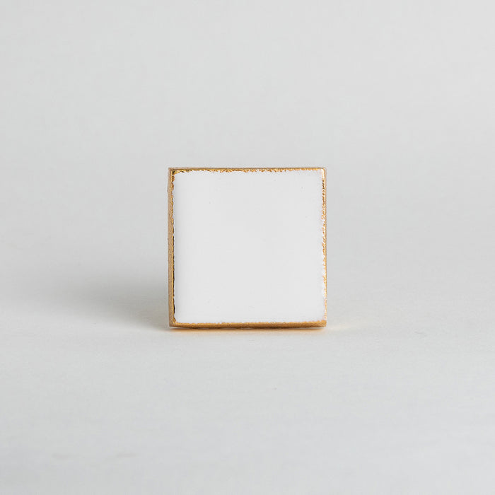 bombay duck Bertie Enamel Square Knob