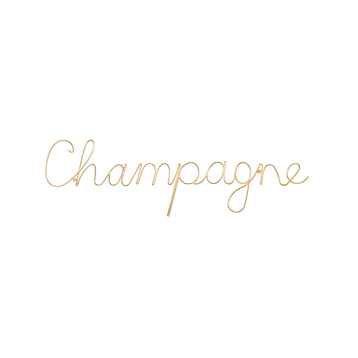 bombay duck Champagne Wire Word Gold