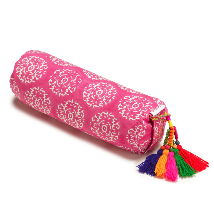 Bombay Duck Chattra Neck Cushion Fuchsia Suzani