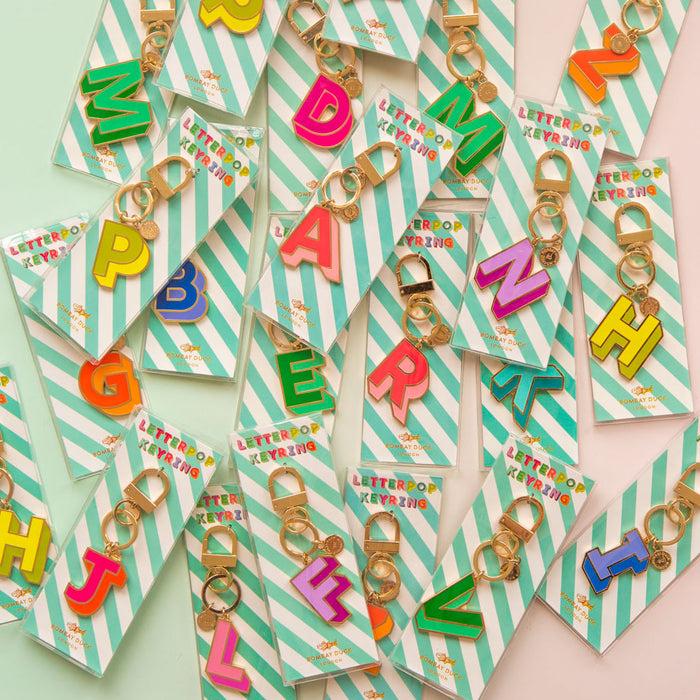 Bombay Duck Letterpop Enamel Keyring