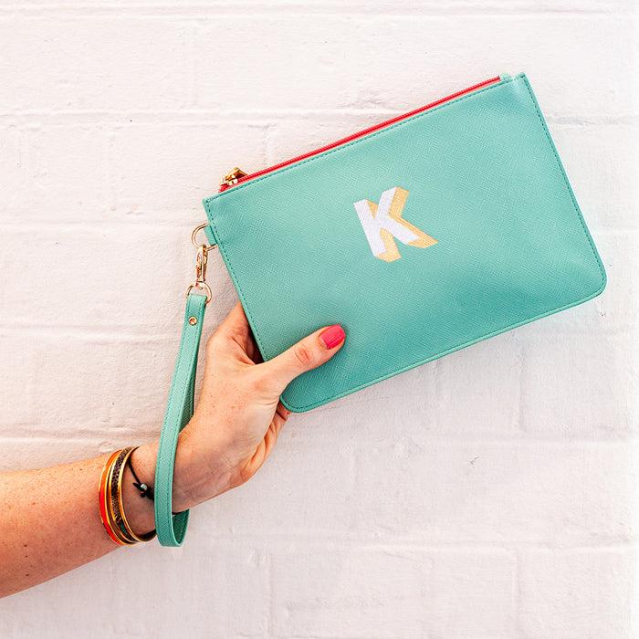 bombay duck Letterpress Pouch Metallic Letter