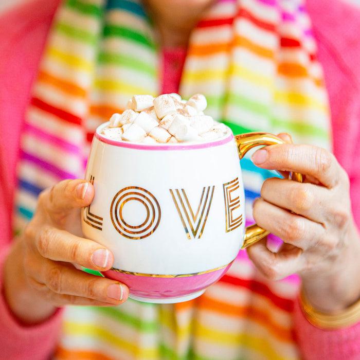 Bombay Duck Library Mug Love Candy Pink