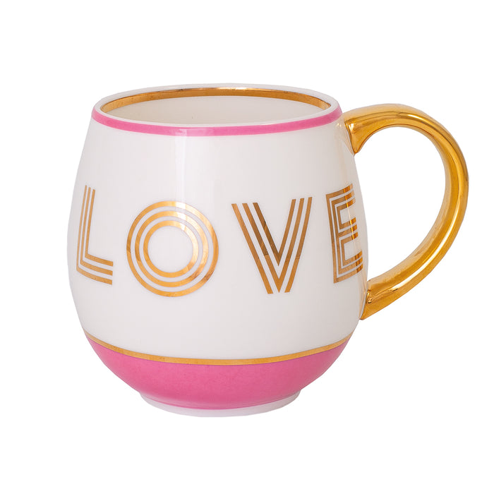 Bombay Duck Library Mug Love Candy Pink