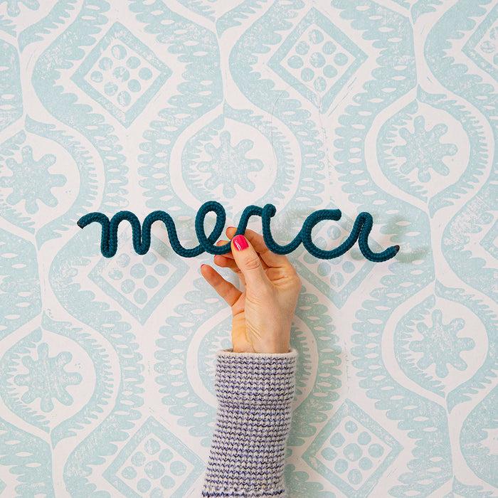 bombay duck Merci Rope Word Teal