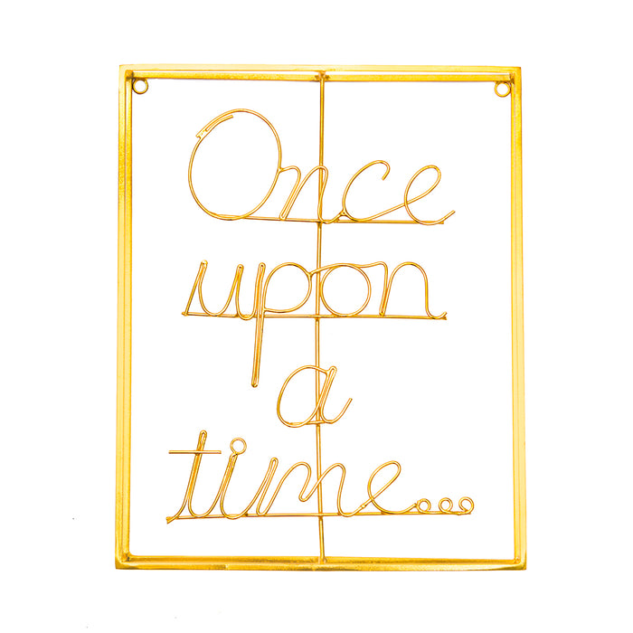 Bombay Duck Once Upon A Time Metal Word Art