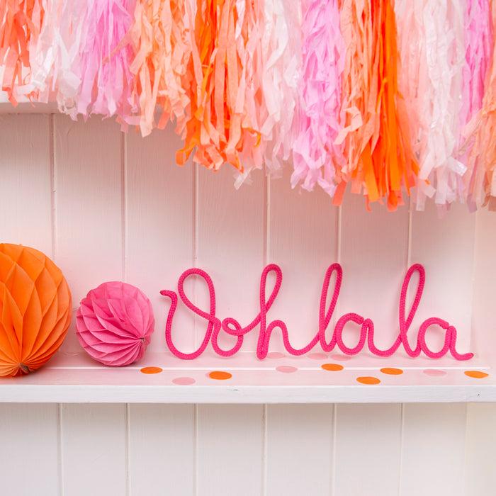 Bombay Duck Ooh La La Rope Word Fuchsia