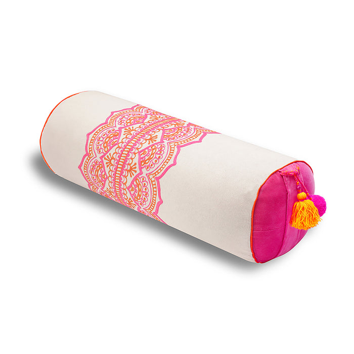 bombay duck Rangoli Round Bolster
