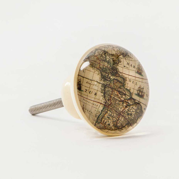 Bombay Duck World Map Door Knob