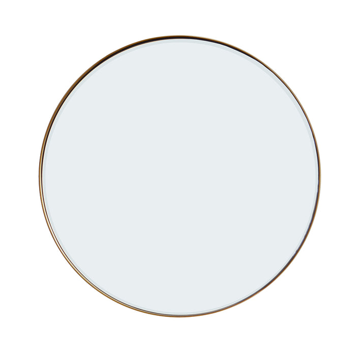 Bombay Duck Cosmic Round Mirror Antique Brass 76cm Diameter