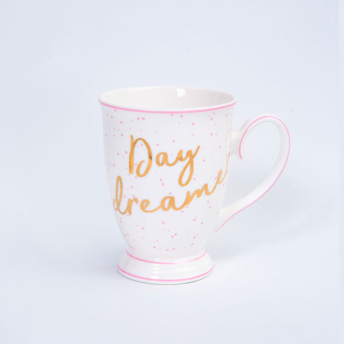 Bombay Duck Day Dreamer Mug With Splatter Pink/Gold