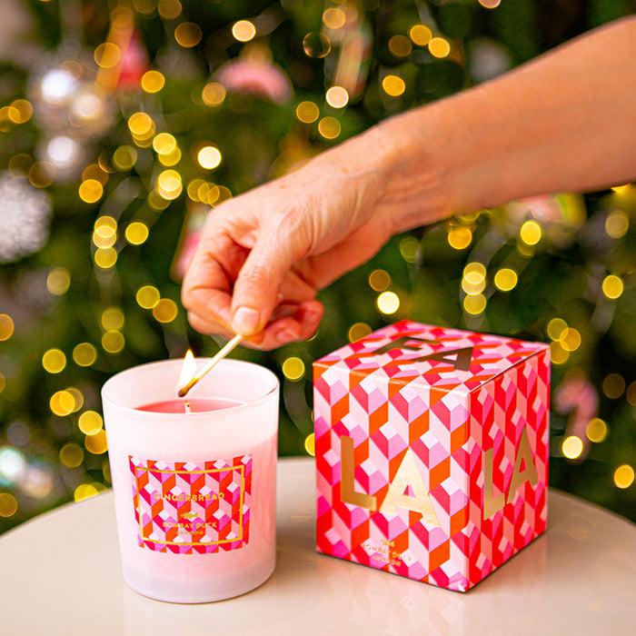 bombay duck FA LA LA LA Christmas Candle Gingerbread Scent