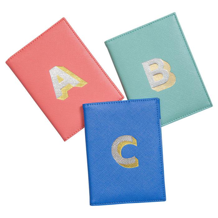 Bombay Duck Letterpress Passport Cover Metallic Letter