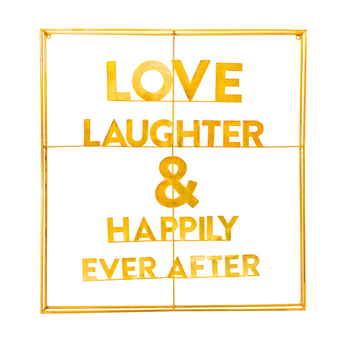 bombay duck Love Laughter & Happily Ever After Metal Word Art
