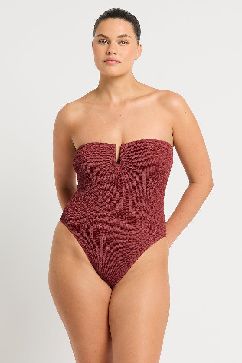 bond eye Blake One Piece in Carmine Recycled