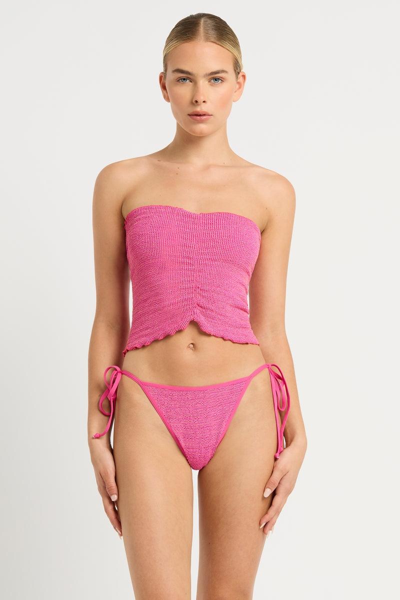 bond eye Dara Top/Skirt in Wildberry Lurex