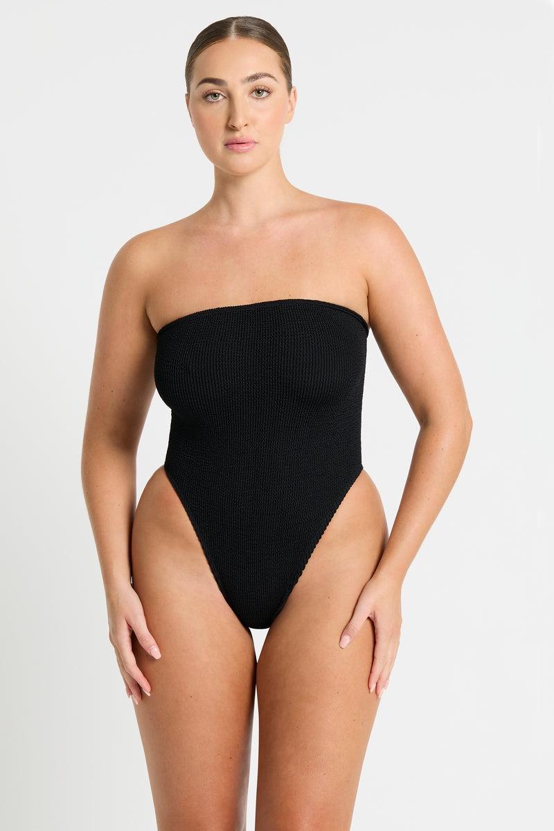 bond eye Fane One Piece in Black Eco