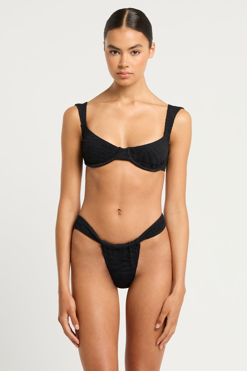 bond eye Georgia Balconette in Black Tiger