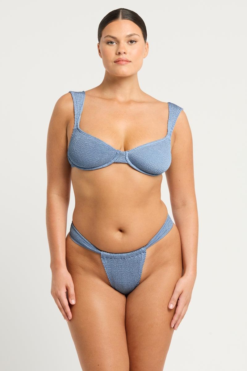 bond eye Georgia Balconette in Slate Blue Shimmer