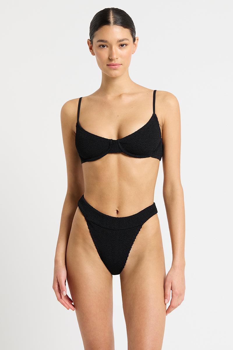 bond eye Gracie Balconette in Black Eco