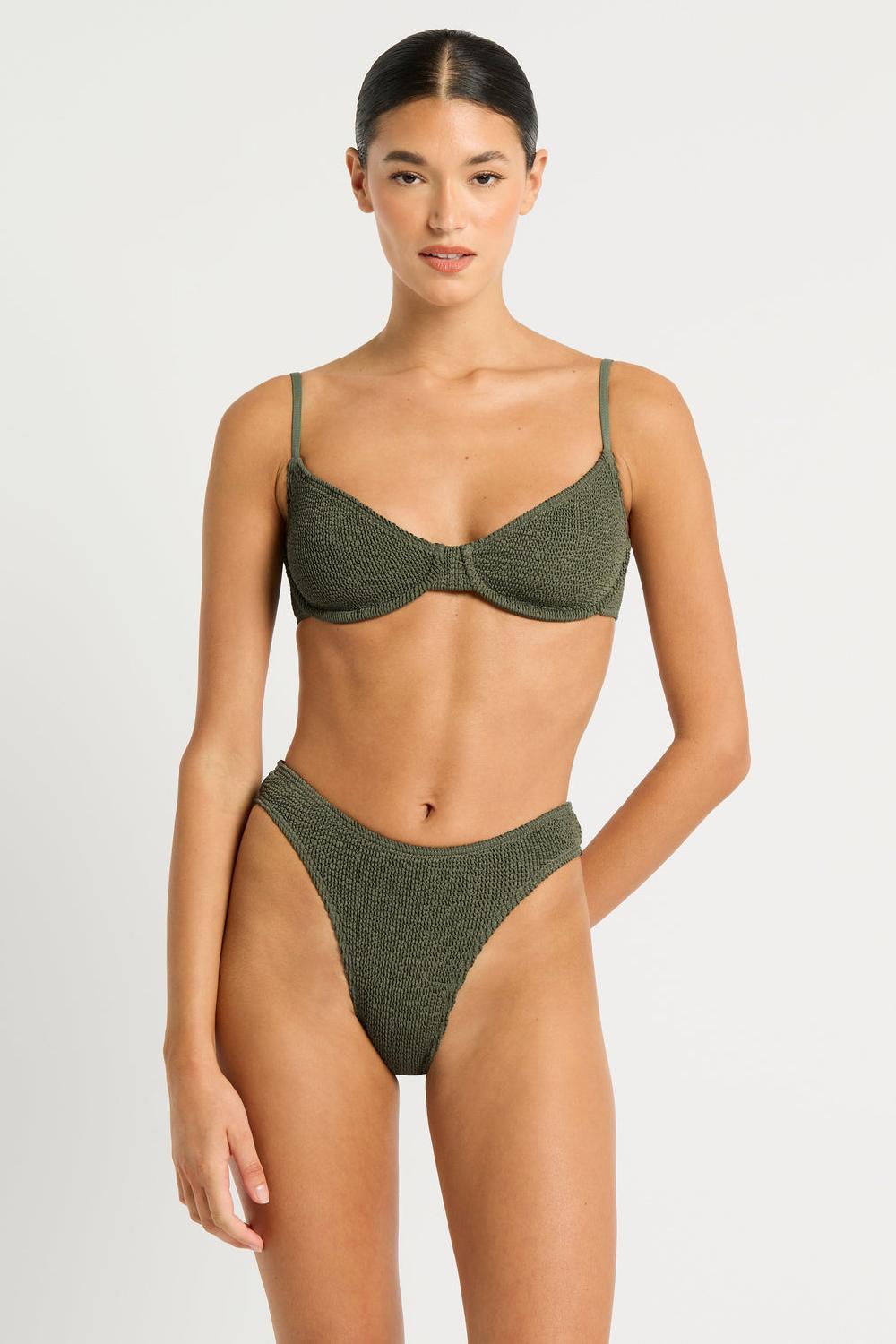 bond eye Gracie Balconette in Khaki Eco