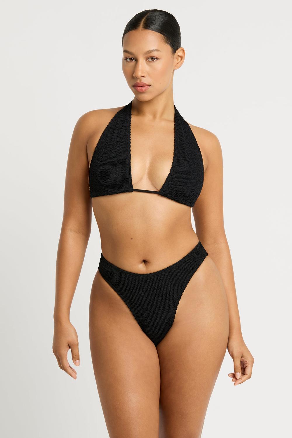 bond eye Jean Triangle in Black Eco