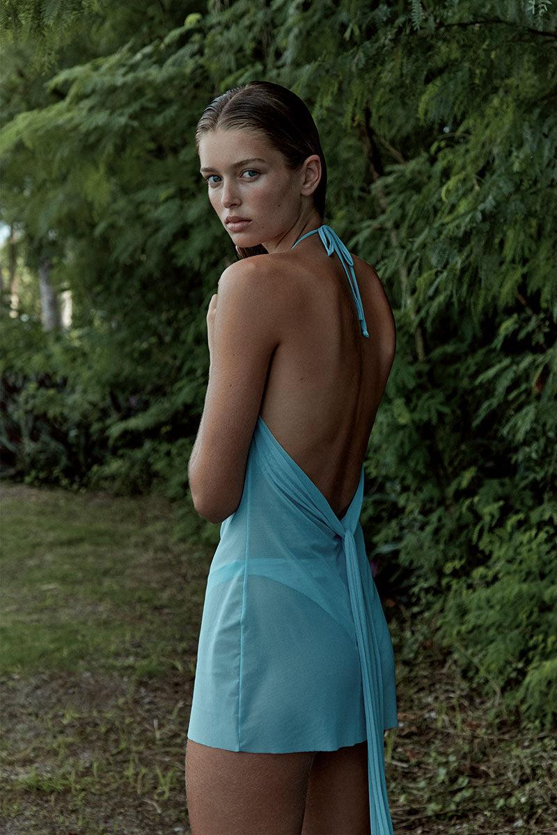 Bond Eye Naomi Mini Dress In Plume Mesh